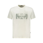 Napapijri White Cotton Men T-Shirt NA-35884-S