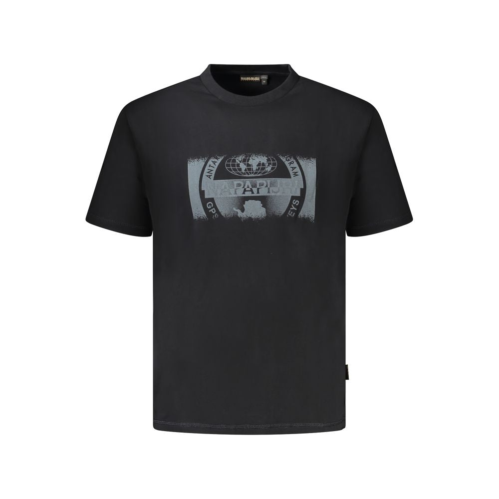 Napapijri Black Cotton Men T-Shirt NA-35910-M
