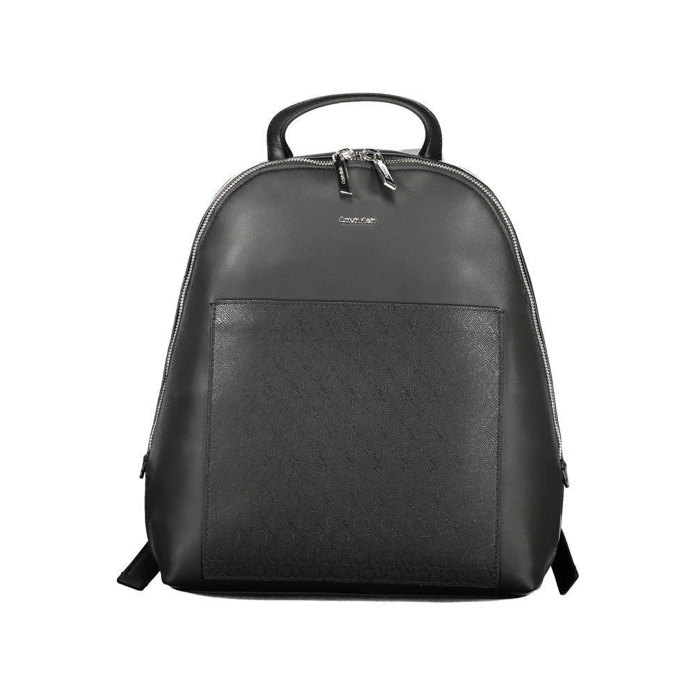 Calvin Klein Black Polyester Women Backpack CA-36323