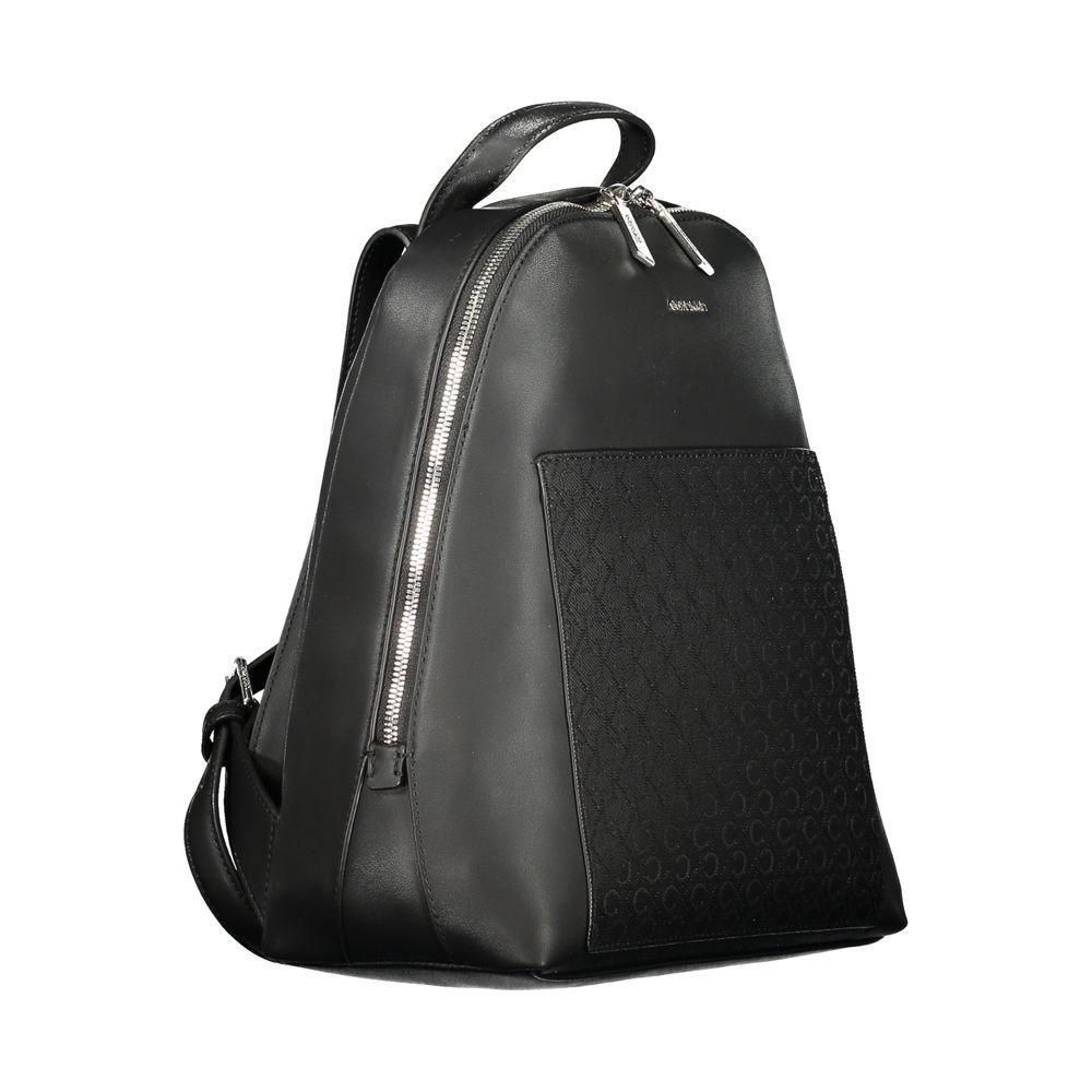 Calvin Klein Black Polyester Women Backpack CA-36323
