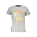 Cavalli Class Brown Cotton Men T-Shirt CA-37673-M