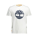 Timberland White Cotton Men T-Shirt TI-38099-S
