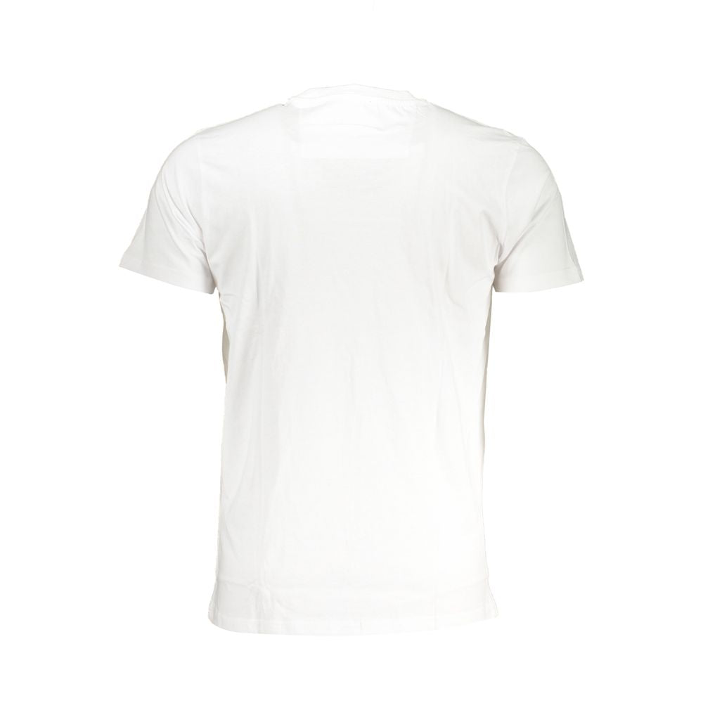 Cavalli Class White Cotton T-Shirt CA-28619-XL