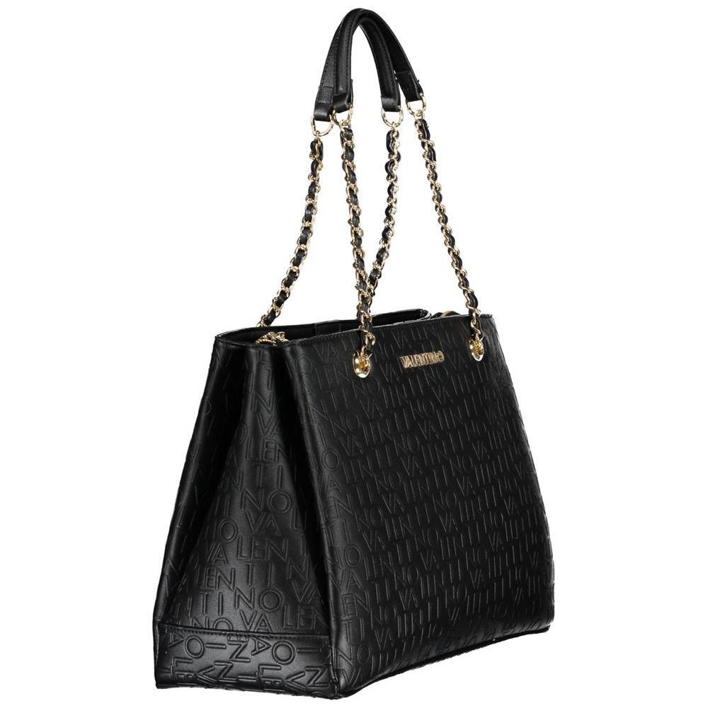 Mario Valentino Black Polyethylene Women Handbag VA-37346