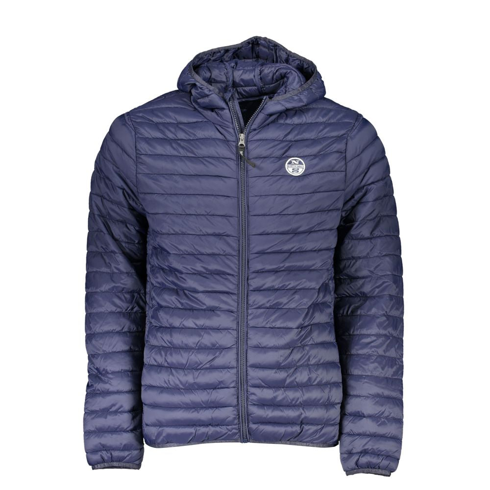 North Sails Blue Polyamide Men Jacket NO-23204-L