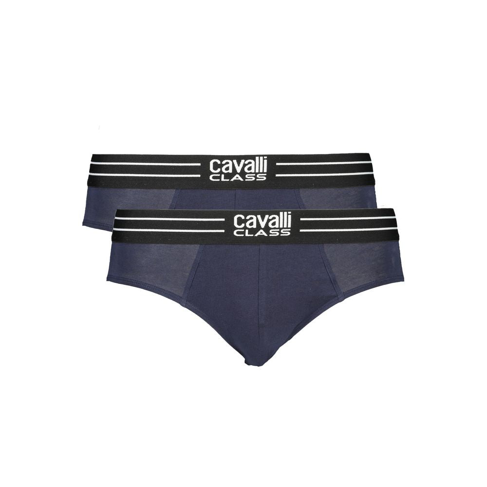 Cavalli Class Blue Cotton Men Underwear CA-32713-S