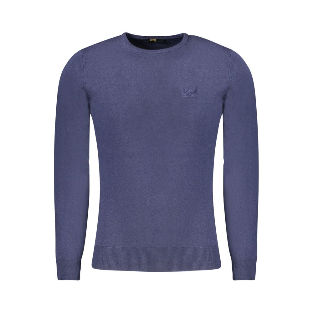 Cavalli Class Blue Viscose Men Sweater CA-33477-M