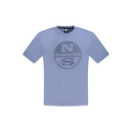North Sails Blue Cotton Men T-Shirt NO-33760-S
