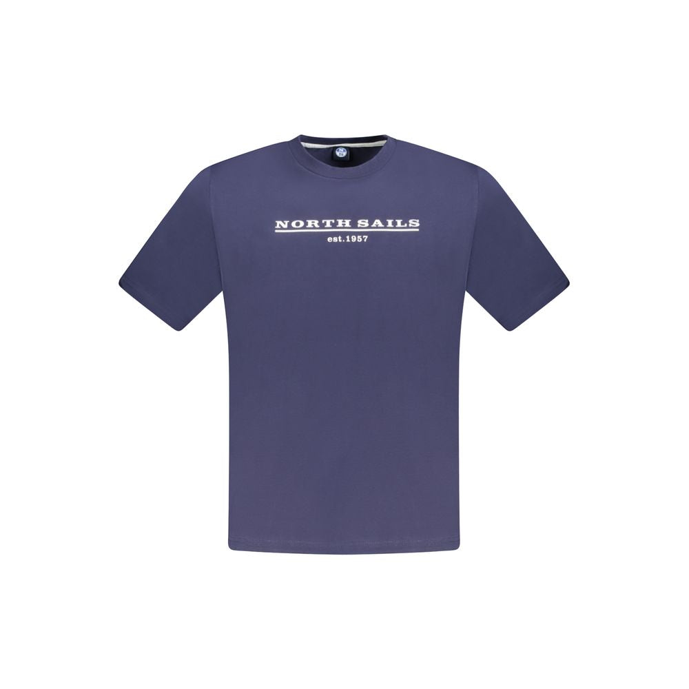 North Sails Blue Cotton Men T-Shirt NO-33755-S