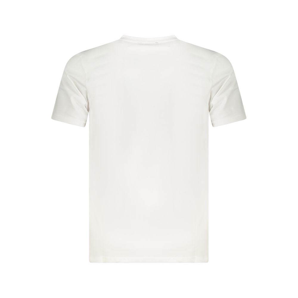 Cavalli Class White Cotton Men T-Shirt CA-36684-M