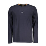 Hugo Boss Blue Cotton Men T-Shirt BO-37594-S