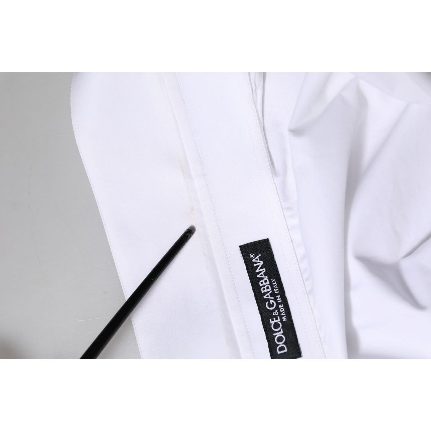 Dolce & Gabbana White Cotton Collared Shirt Long Sleeve Top TSH906738-46
