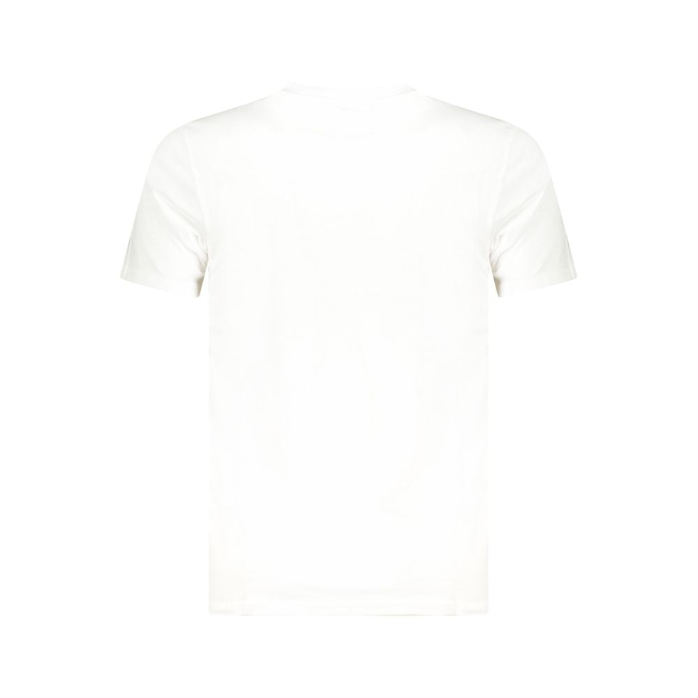 Cavalli Class White Cotton Men T-Shirt CA-36683-M