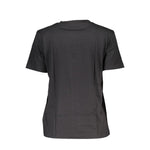 Calvin Klein Black Cotton Women T-Shirt CA-37142-2XS