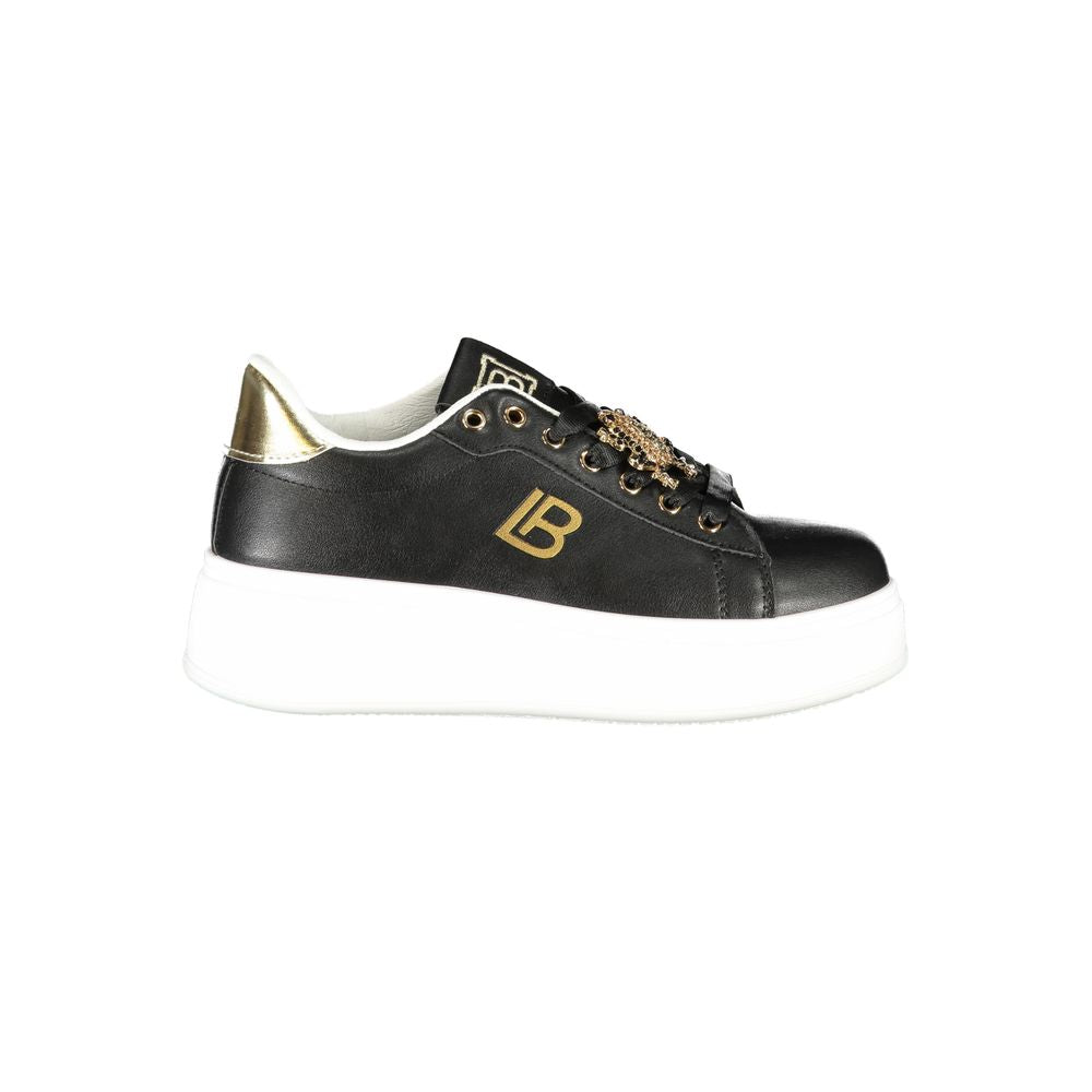 Laura Biagiotti Black Synthetic Women Sneaker LA-36487-EU38/US8