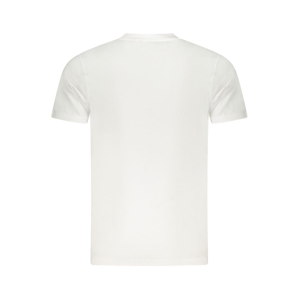 Cavalli Class White Cotton Men T-Shirt CA-36636-M