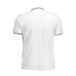 La Martina White Cotton Men Polo Shirt LA-38073-M