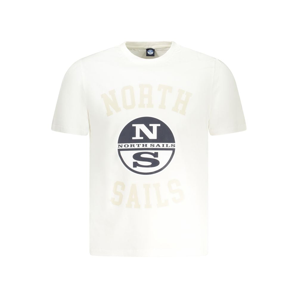 North Sails White Cotton Men TShirt NO-35032-S