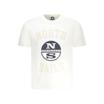 North Sails White Cotton Men TShirt NO-35032-S
