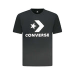 Converse Black Cotton Men T-Shirt CO-38354-XXL