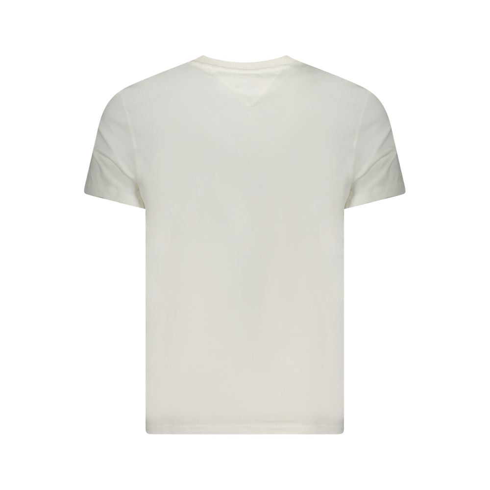 Tommy Hilfiger White Cotton Men T-Shirt TO-38460-S