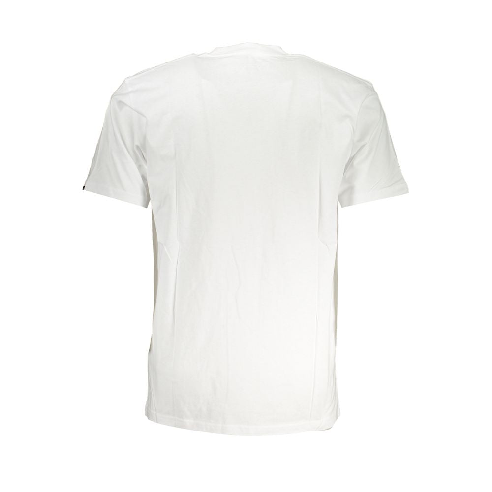 Vans White Cotton Men T-Shirt VA-38622-XS