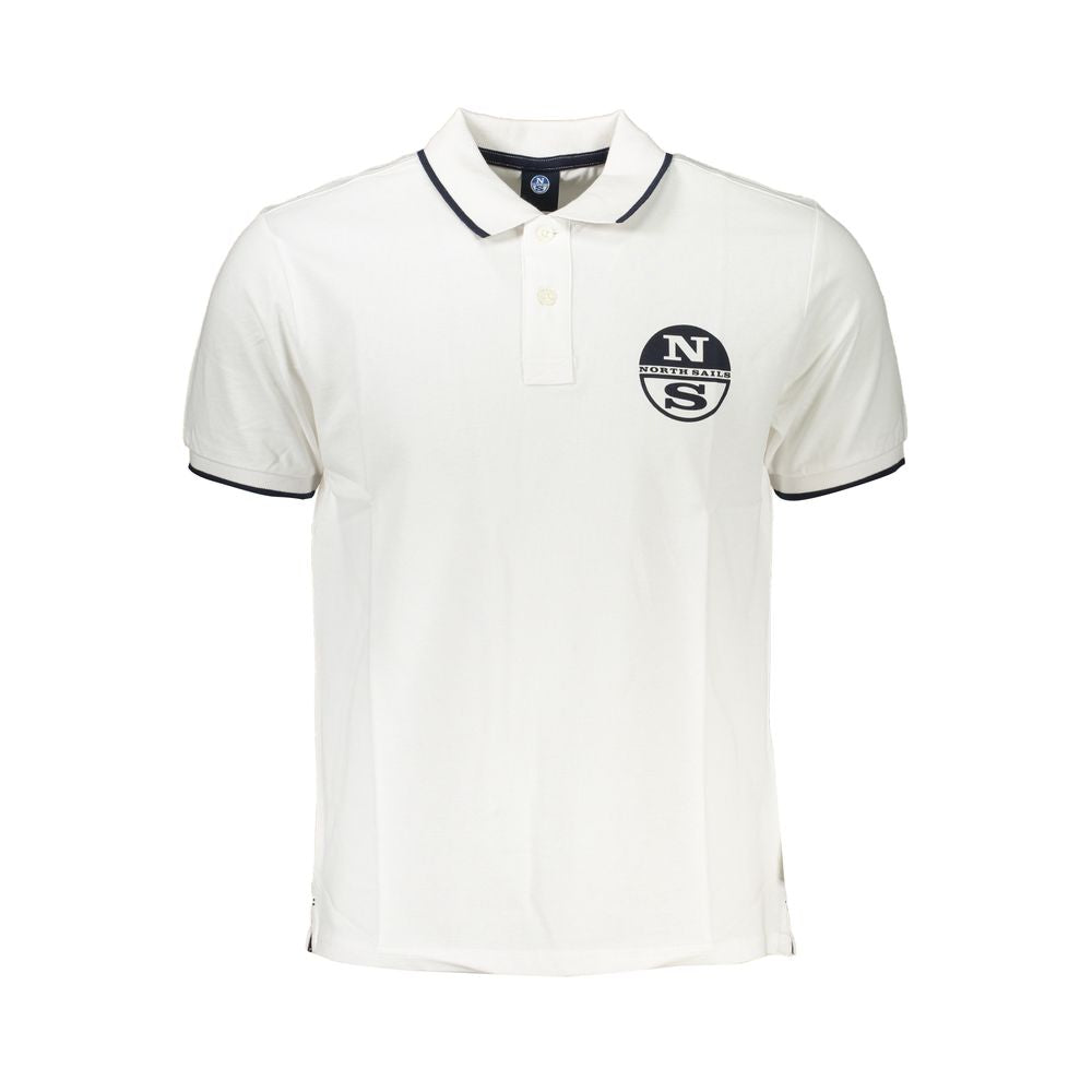North Sails White Cotton Polo Shirt NO-27305-S