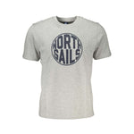 North Sails Brown Cotton Men T-Shirt