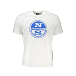 North Sails White Cotton T-Shirt NO-27310-S