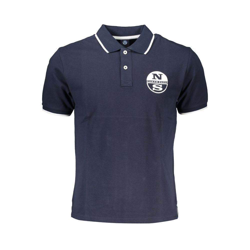 North Sails Blue Cotton Polo Shirt NO-27343-S