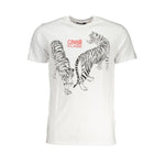 Cavalli Class White Cotton T-Shirt CA-28479-L