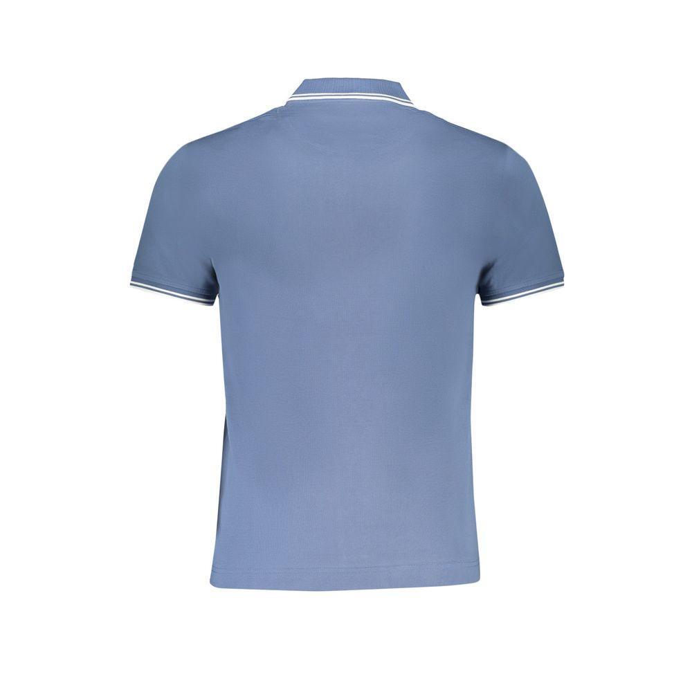 Harmont & Blaine Blue Cotton Polo Shirt HA-29113-L-FBB-379