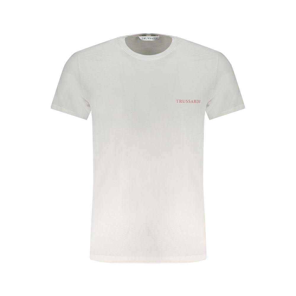 Trussardi White Cotton T-Shirt TR-30133-L