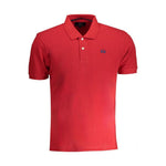 La Martina Red Cotton Polo Shirt
