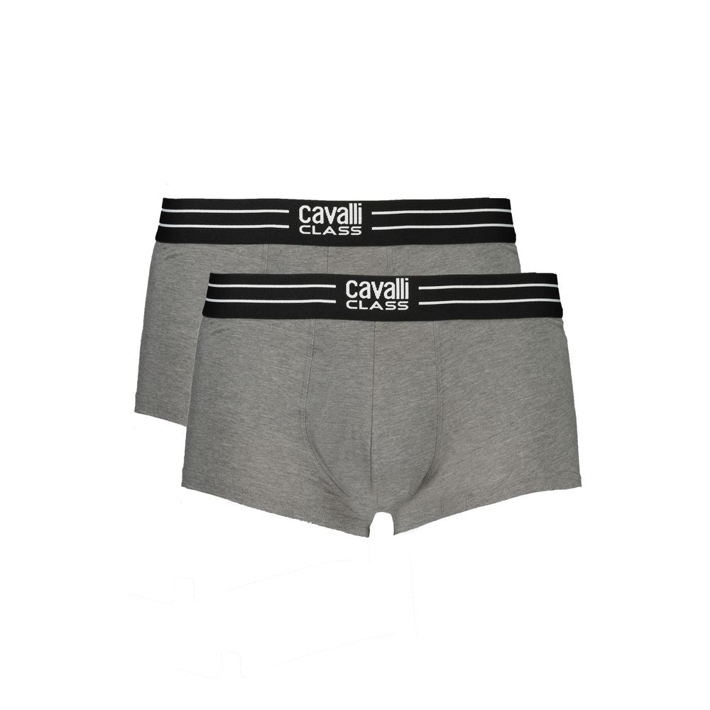 Cavalli Class Brown Cotton Men Boxer CA-32716-S
