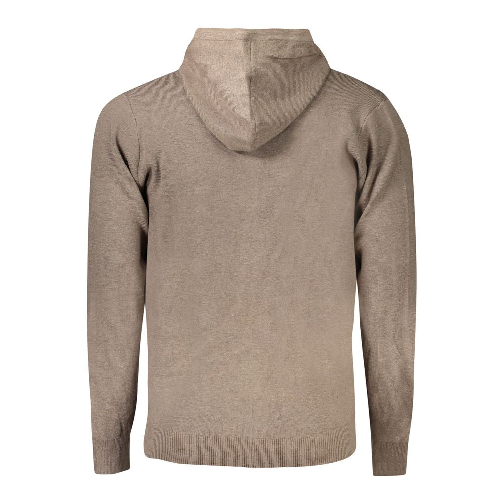Norway 1963 Brown Polyamide Men Cardigan NO-33189-M