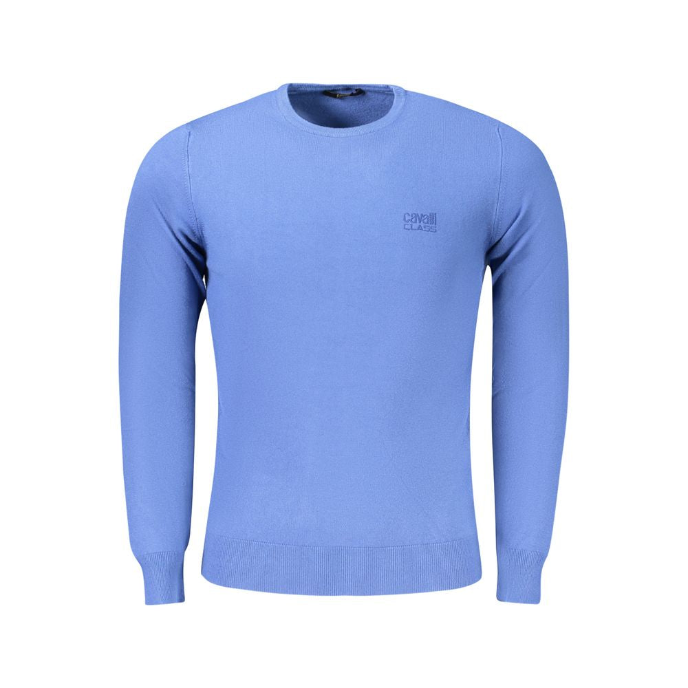 Cavalli Class Blue Viscose Men Sweater CA-33480-M