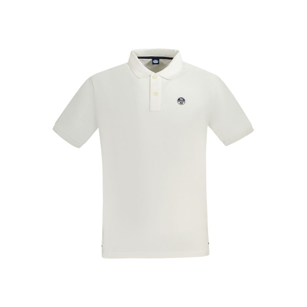 North Sails White Cotton Men Polo Shirt NO-33741-S