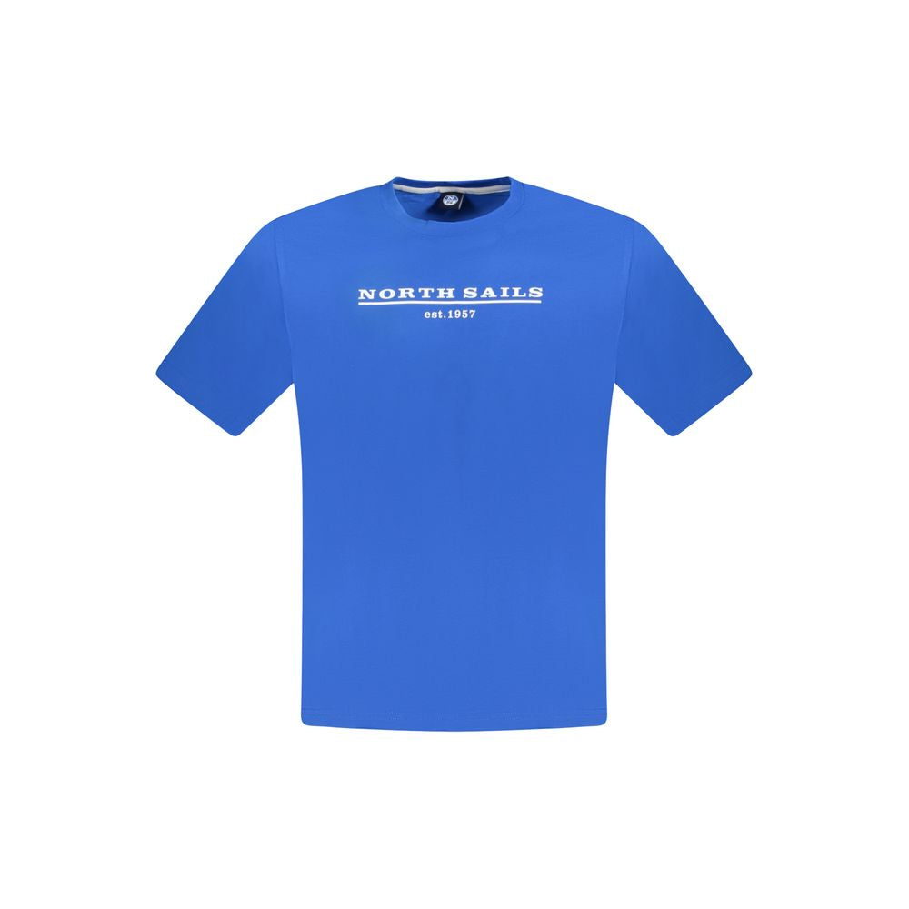 North Sails Blue Cotton Men T-Shirt NO-33744-S