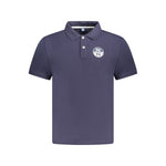 North Sails Blue Cotton Men Polo Shirt NO-33980-S