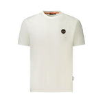 Napapijri White Cotton Men T-Shirt NA-35913-S