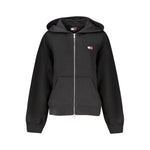 Tommy Hilfiger Black Cotton Women Hoodie TO-36234-S