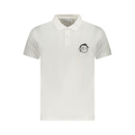 Trussardi White Cotton Men Polo Shirt TR-36629-XXL