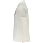 Trussardi White Cotton Men Polo Shirt TR-36629-XXL