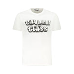 Cavalli Class White Cotton Men T-Shirt CA-36645-M