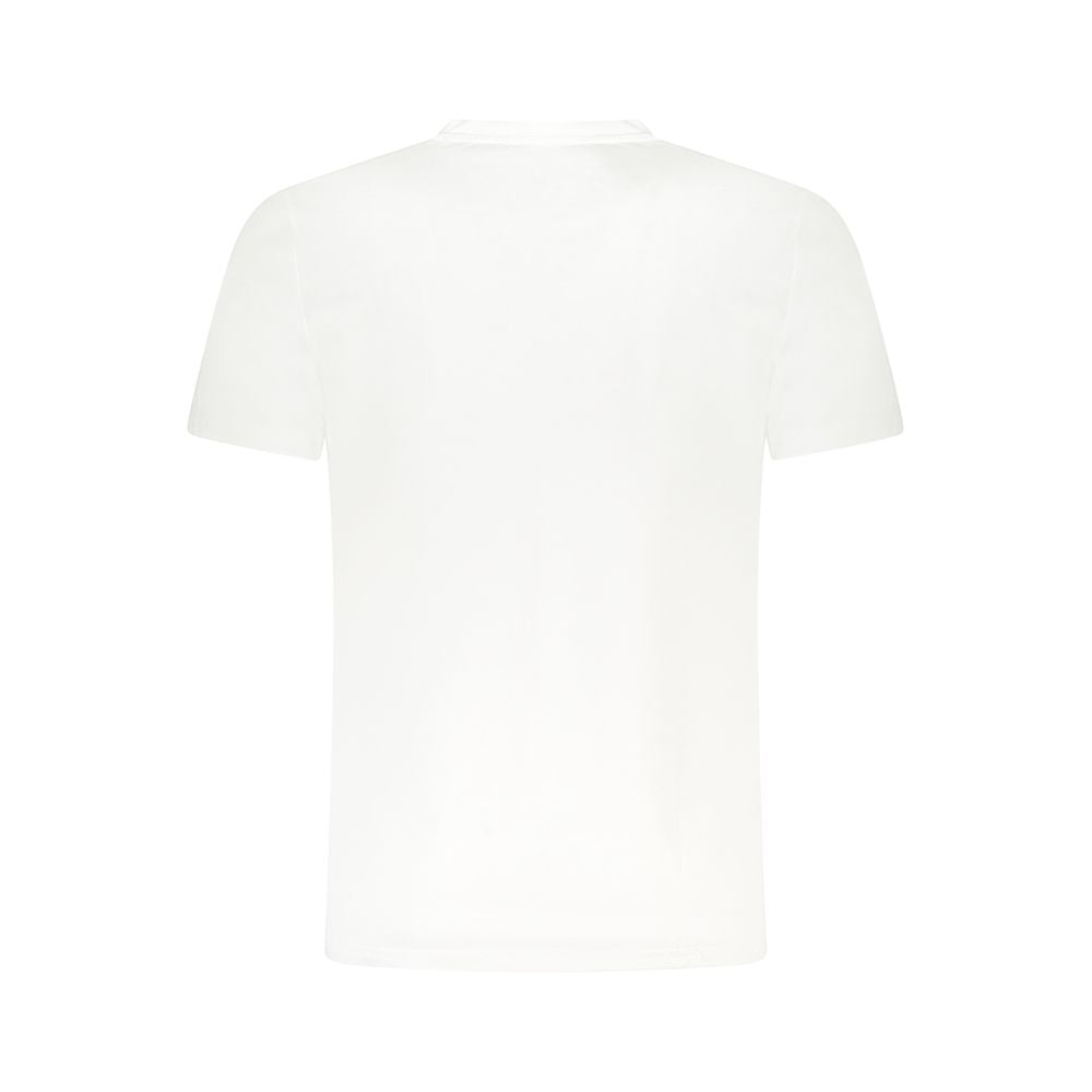 Cavalli Class White Cotton Men T-Shirt CA-36645-M