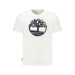 Timberland White Cotton Men T-Shirt TI-36794-S