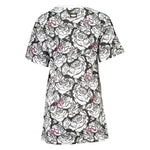 Cavalli Class White Cotton Women Dress CA-37040-M