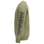 Napapijri Green Cotton Men Sweater NA-37049-S