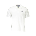 North Sails White Cotton Men Polo Shirt NO-37228-M